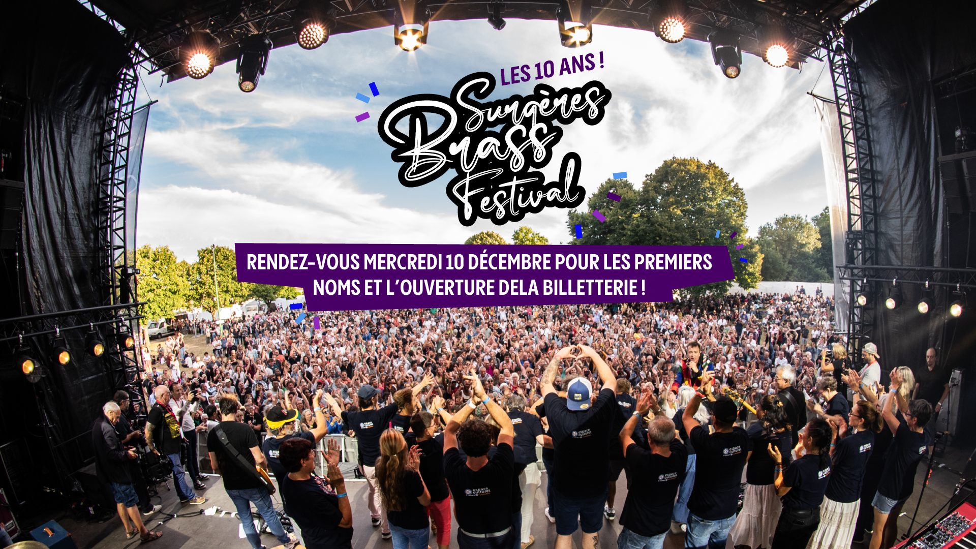 Surgères Brass Festival, Les 10 ans ! Rendez-vous le 10 décembre pour les premiers noms et l'ouverture de la billetterie